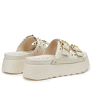 CULT Janis 3863 Damen Leder-Slipper Off White