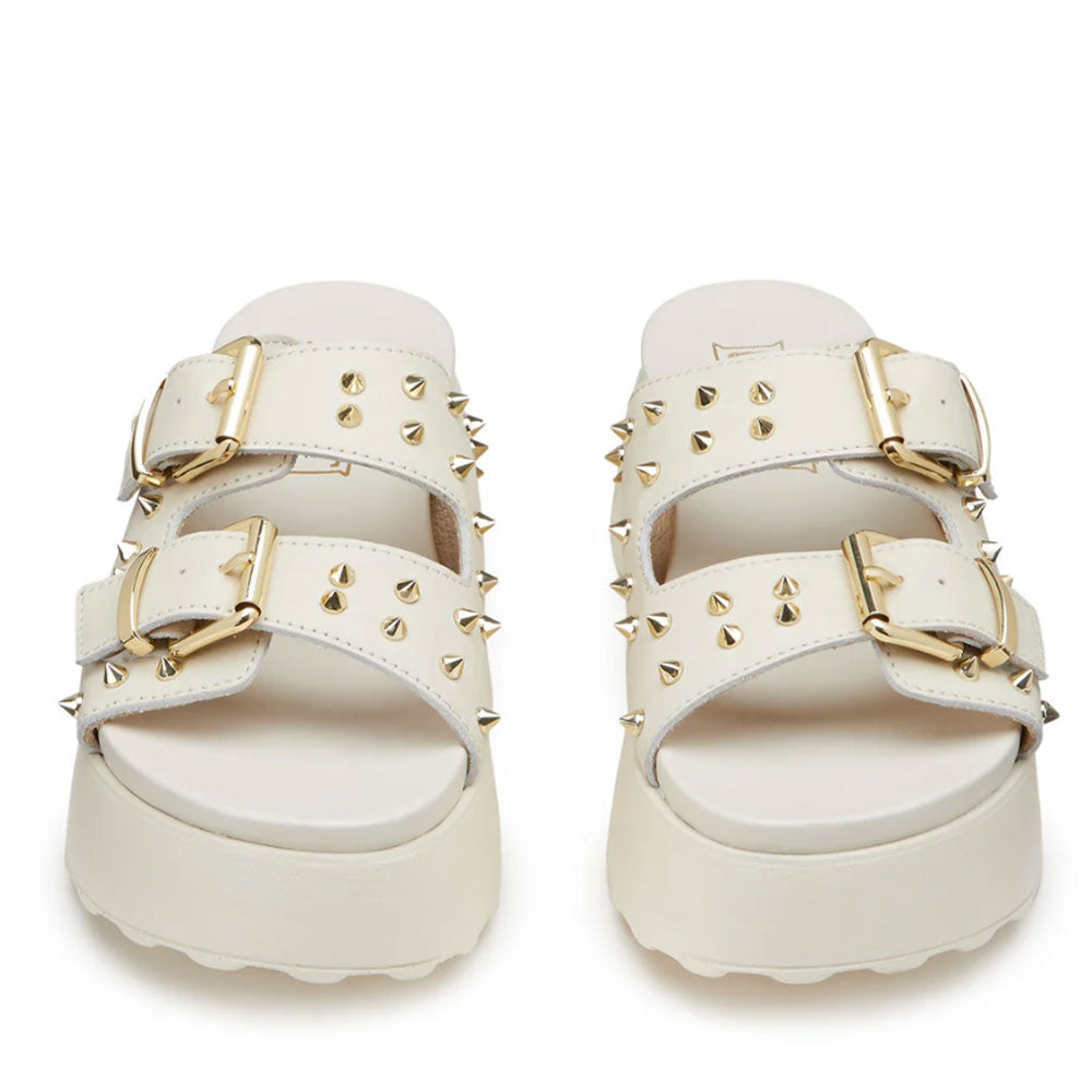 CULT Janis 3863 Damen Leder-Slipper Off White