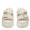 CULT Janis 3863 Damen Leder-Slipper Off White