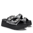 CULT Janis 3865
Damen-Slipper aus schwarzem Leder - Kristall