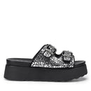 CULT Janis 3865
Damen-Slipper aus schwarzem Leder - Kristall