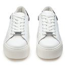 Sneakers Donna CULT Perry 4236 in Pelle Colore White - Black