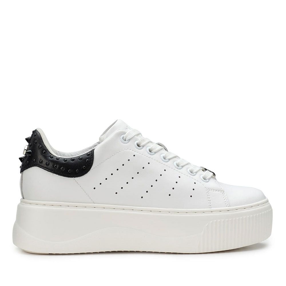 Sneakers Donna CULT Perry 4236 in Pelle Colore White - Black