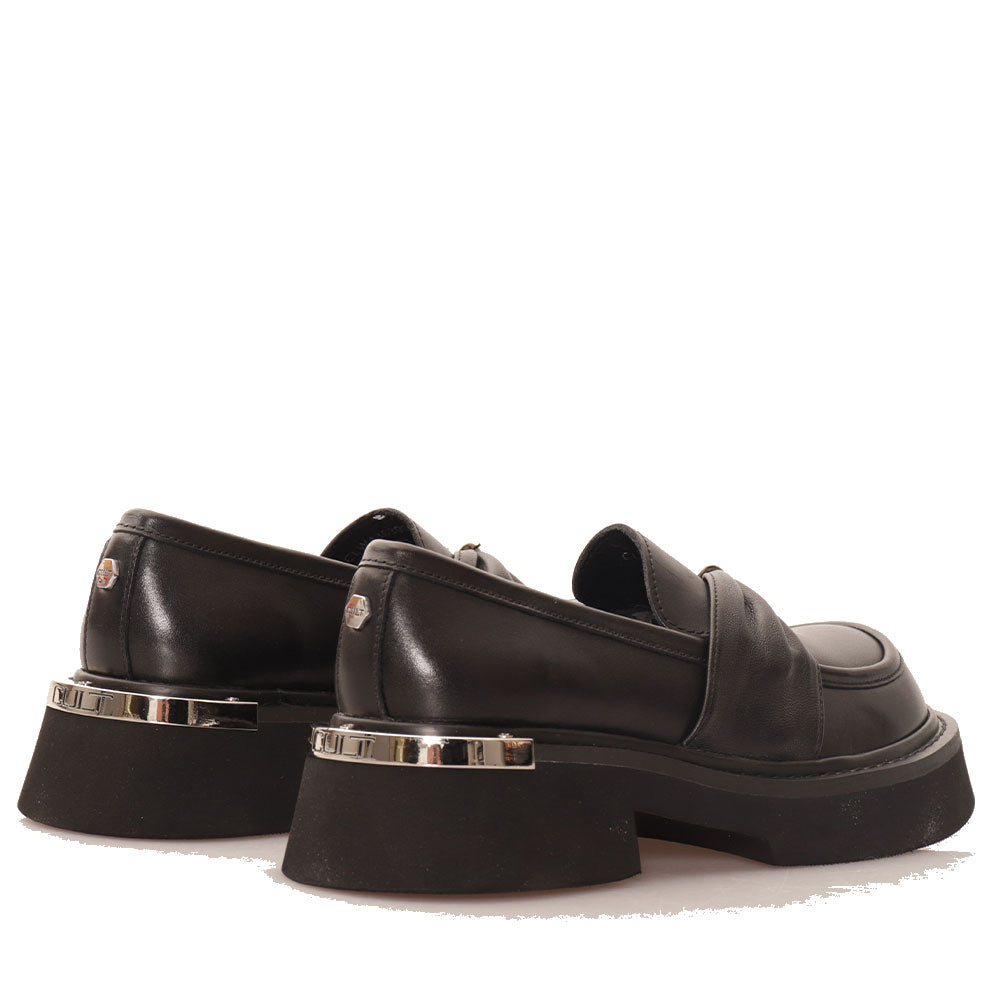 Damenschuhe CULT Babe 4363 Mokassin aus schwarzem Leder