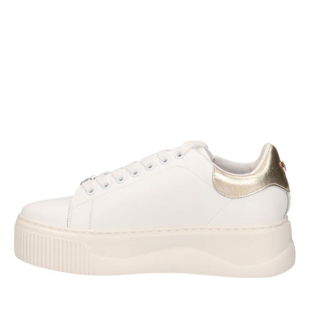 Sneakers Donna CULT Perry 4236 in Pelle Colore White - Light Gold