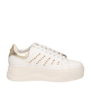 Sneakers Donna CULT Perry 4236 in Pelle Colore White - Light Gold