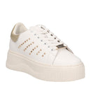 Sneakers Donna CULT Perry 4236 in Pelle Colore White - Light Gold