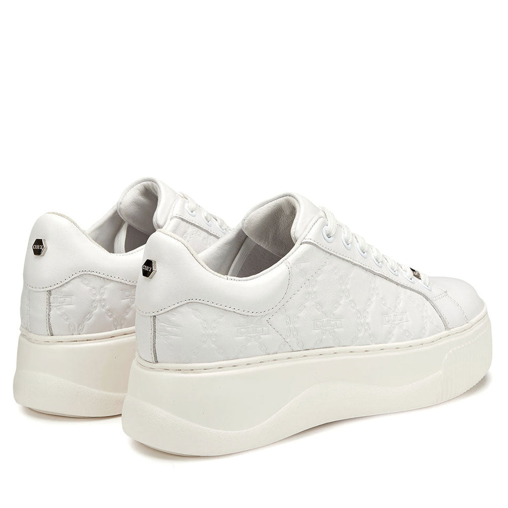 Sneakers Donna CULT Perry 4398 in Pelle Colore White All Over