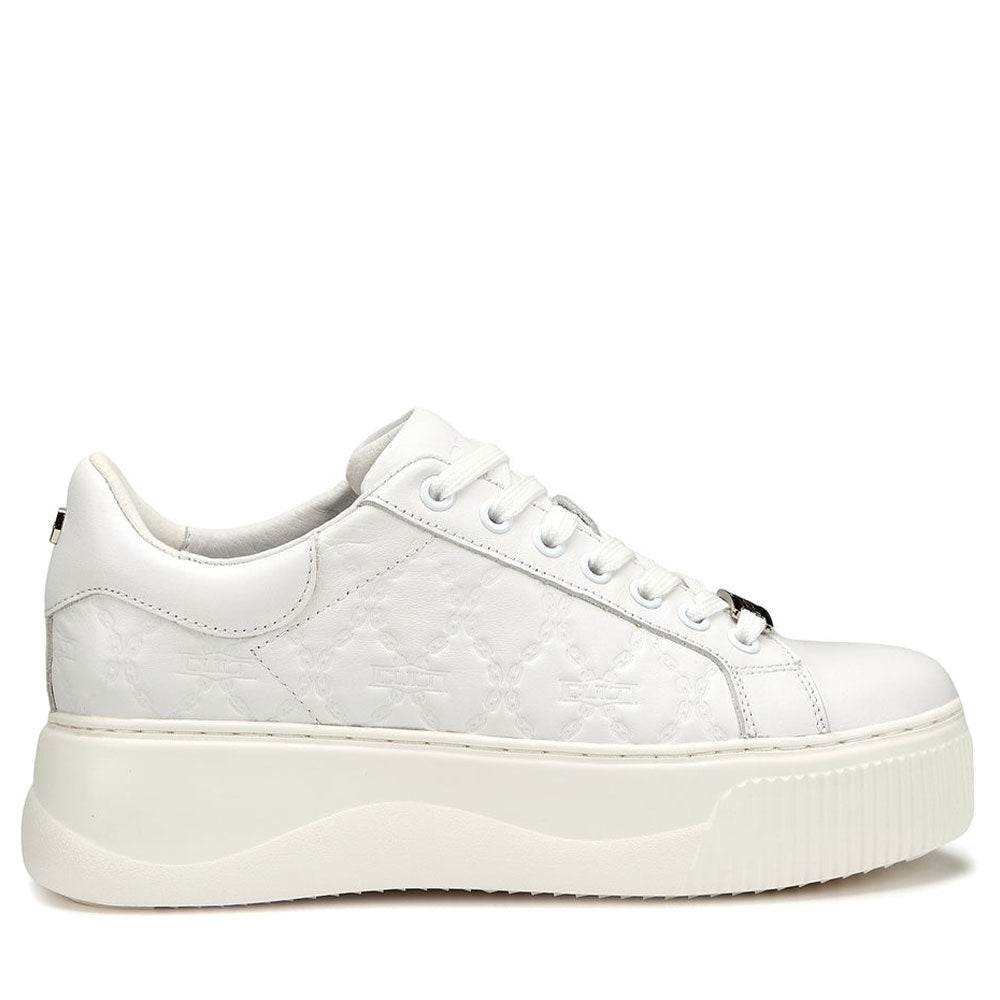 Sneakers Donna CULT Perry 4398 in Pelle Colore White All Over