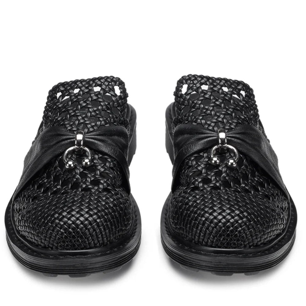 Damenschuhe CULT Sabbath 4427 
Gewebter Ledersabot Farbe Schwarz