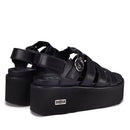 CULT Nancy 4488 Damensandalen aus schwarzem Leder