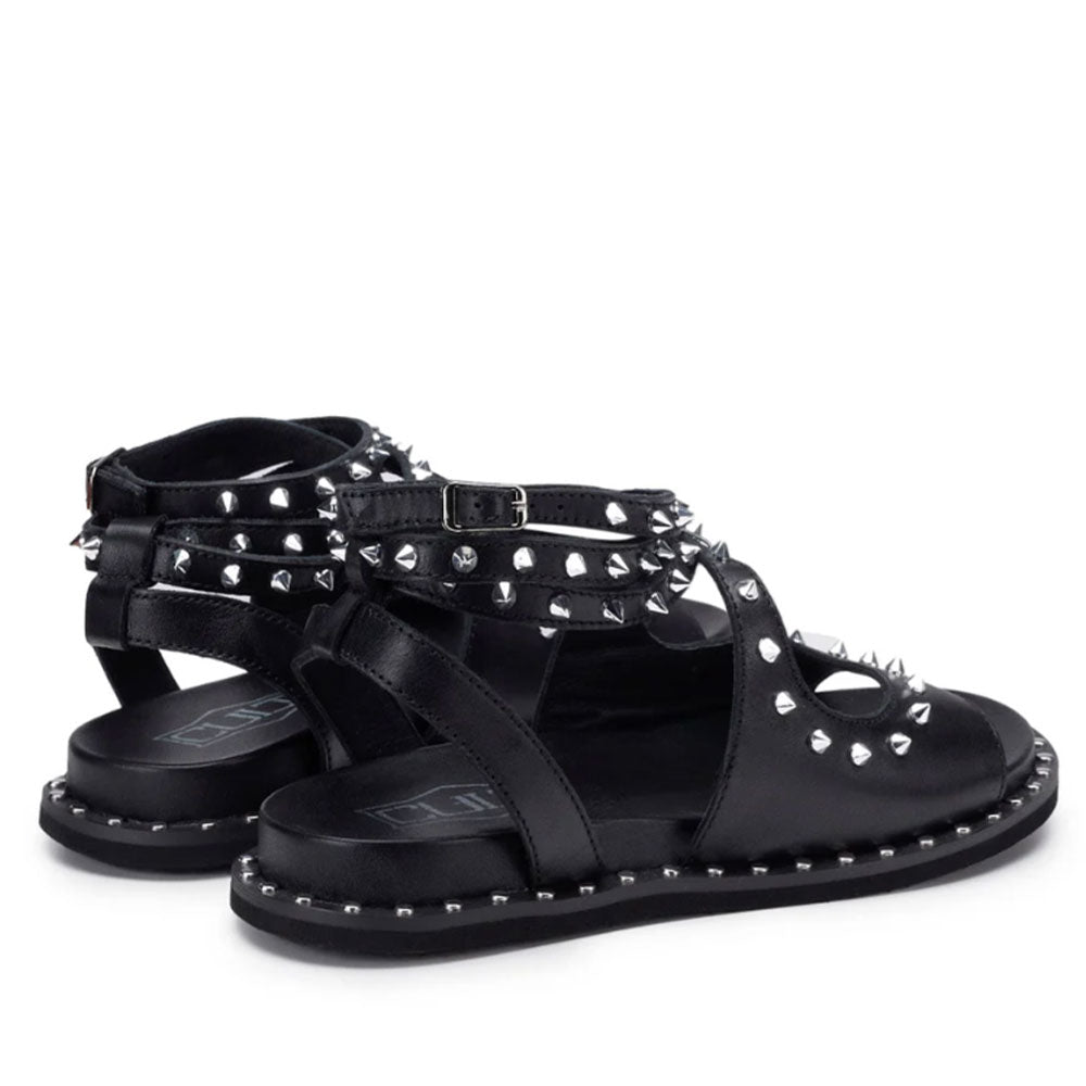 Sandali Donna CULT Roshelle 4494 in Pelle Colore Nero con Borchie