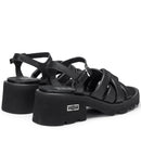 CULT Grace 4526 Damensandalen aus schwarzem Leder