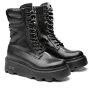 Scarpe Donna CULT Anfibi New Rock 4570 in Pelle Nera