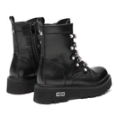 CULT Slash 4583 Lederstiefeletten für Damen, Schwarz/Silber