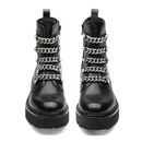 CULT Slash 4583 Lederstiefeletten für Damen, Schwarz/Silber
