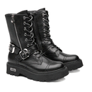 CULT Slash 4585 Schwarze Lederstiefeletten für Damen