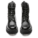 Scarpe Donna CULT Slash 4591 Anfibi in Pelle Nera con Occhielli Metallici