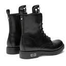 Scarpe Donna CULT Anfibi Zeppelin 4597 in Pelle Nera con Applicazioni Gioiello