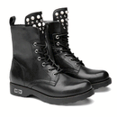 Scarpe Donna CULT Anfibi Zeppelin 4597 in Pelle Nera con Applicazioni Gioiello