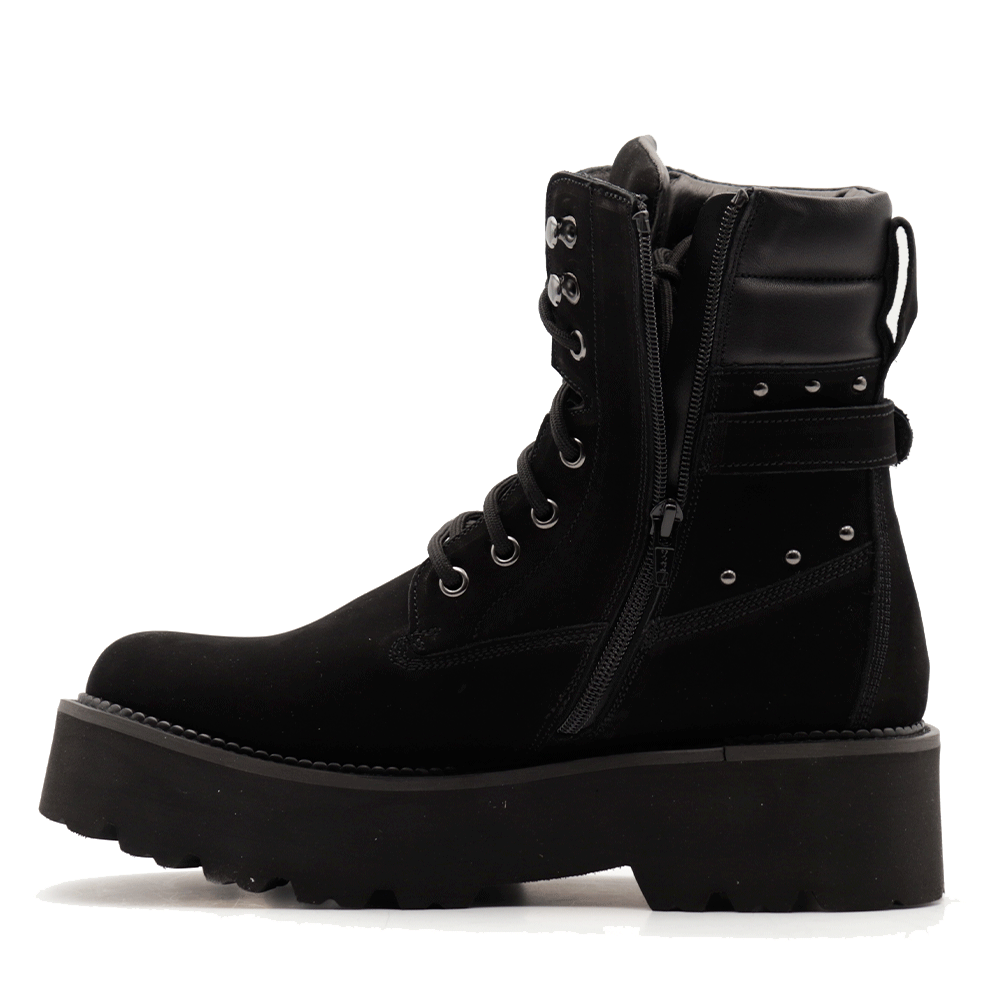 Scarpe Donna CULT Rocky 4641 Anfibi in Nabuk Colore Nero