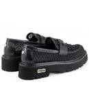 Scarpe Donna CULT Slash 4695 Mocassino in Pelle Intrecciata Nera
