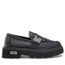 Scarpe Donna CULT Slash 4695 Mocassino in Pelle Intrecciata Nera