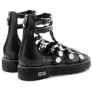 Sandali Donna CULT Ziggy 4771 in Pelle Nera con Borchie Piatte Applicate