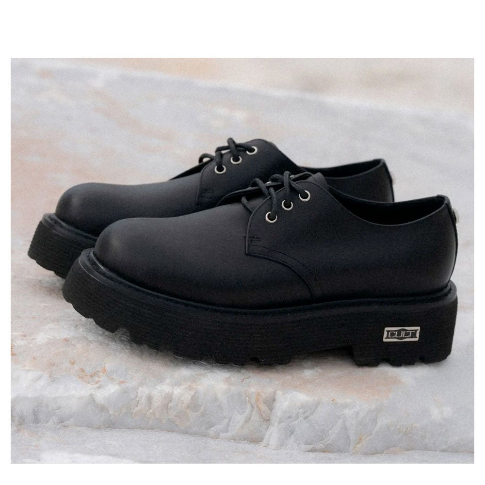 Scarpe Donna CULT Stringate Linea Slash 4819 in Pelle Nera