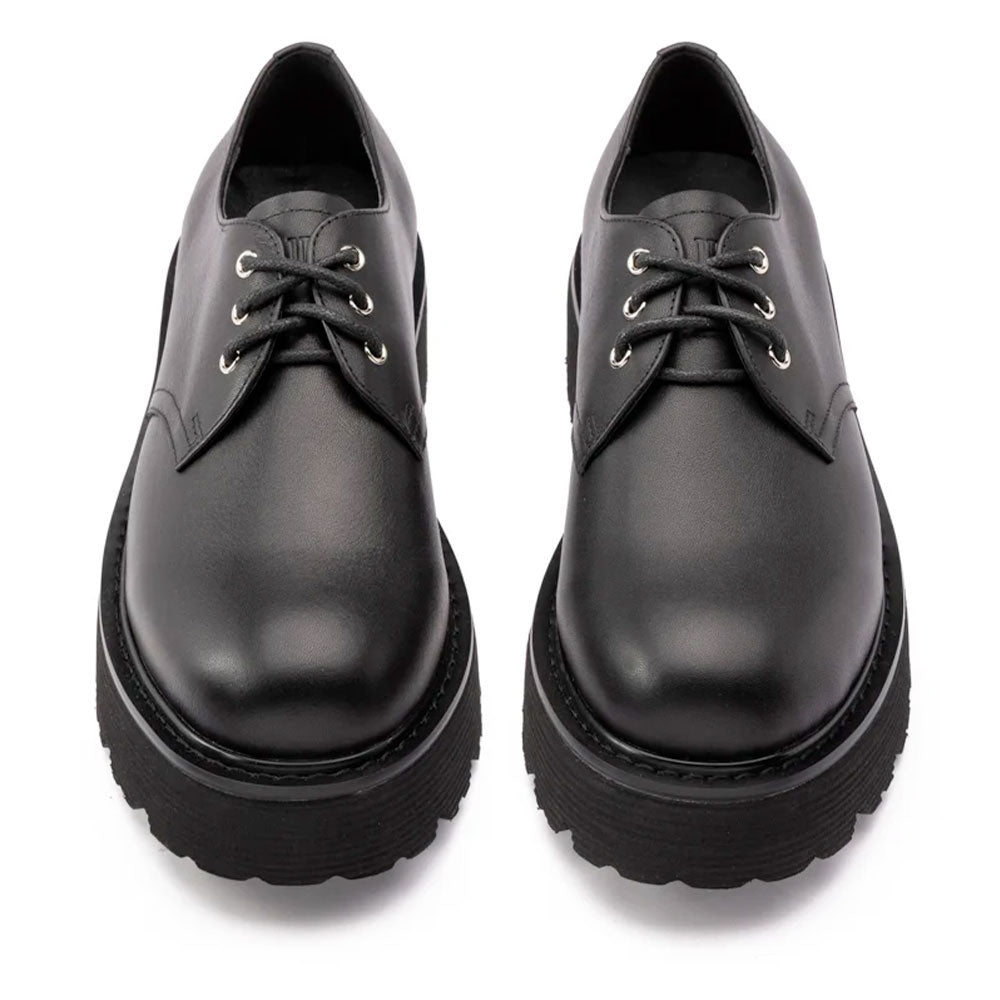 Scarpe Donna CULT Stringate Linea Slash 4819 in Pelle Nera