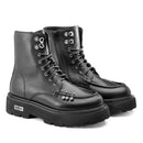 Scarpe Donna CULT Anfibi Slash 4820 in Pelle Nera con Borchie Applicate
