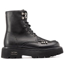 Scarpe Donna CULT Anfibi Slash 4820 in Pelle Nera con Borchie Applicate