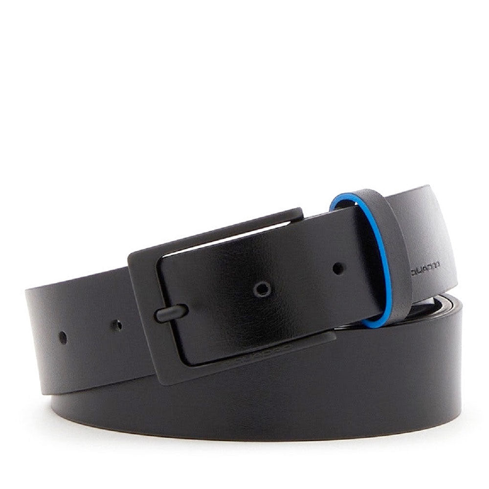 Cintura Uomo PIQUADRO in Pelle Nera Linea Blue Square - CU6183B2V