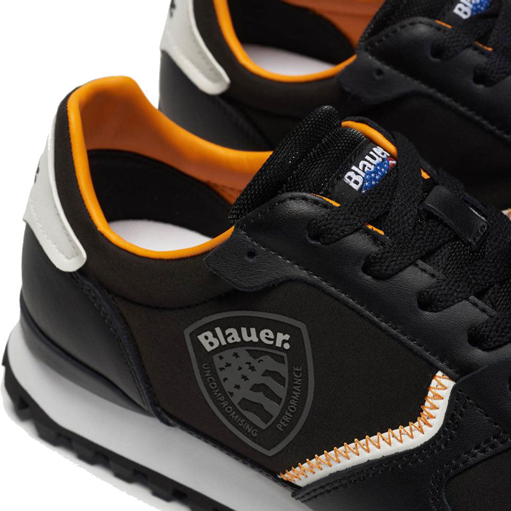 Herrenschuhe BLAUER Sneakers Dixon 02 Farbe Schwarz - Orange 