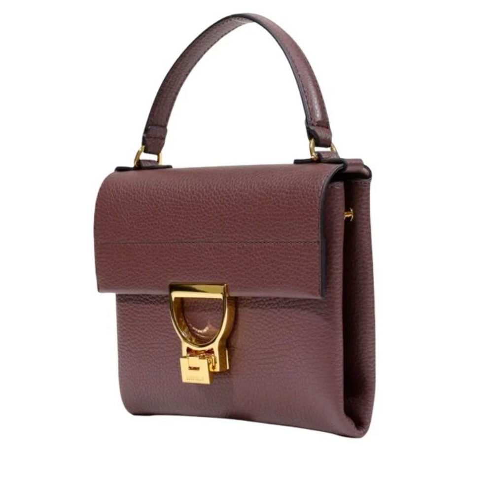 Borsa Donna a Mano con Tracolla COCCINELLE in Pelle Linea Arlettis Mini colore Berry
