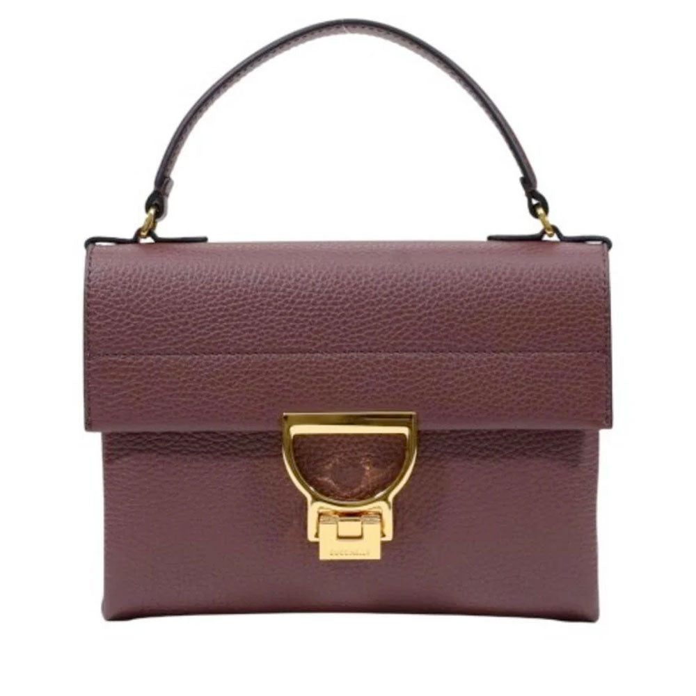Borsa Donna a Mano con Tracolla COCCINELLE in Pelle Linea Arlettis Mini colore Berry