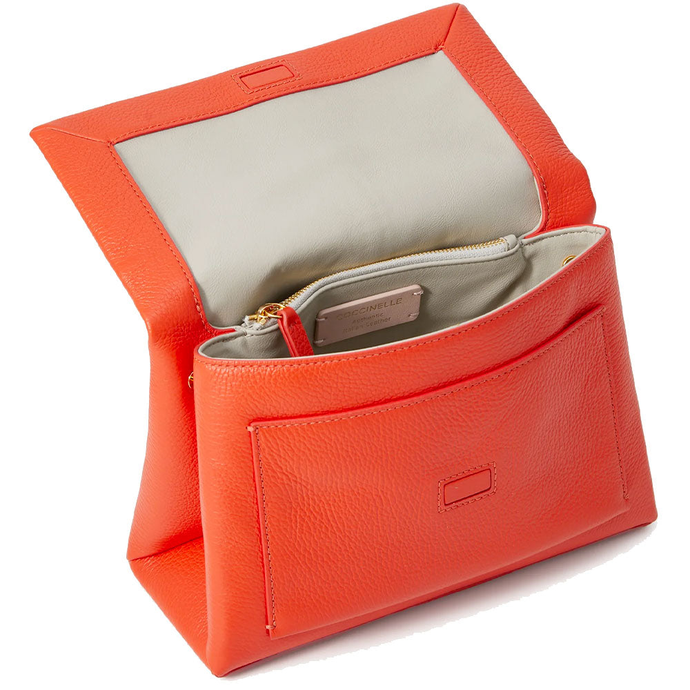 Damen-Umhängetasche COCCINELLE aus Leder Modell Dorian in Gazpacho