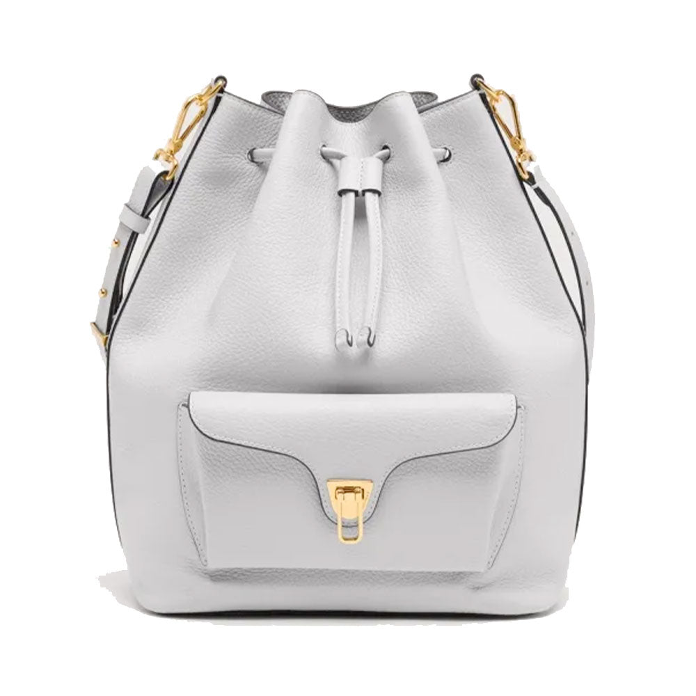 Borsa Donna a Tracolla COCCINELLE in Pelle linea Beat Generation Large Colore Snow