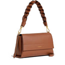 Borsa Donna a Spalla COCCINELLE in Pelle linea Boheme Small colore Cognac - Nero