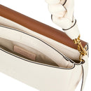 Damen-Schultertasche COCCINELLE aus Leder Modell Boheme Small in Perlmutt-Cognac
