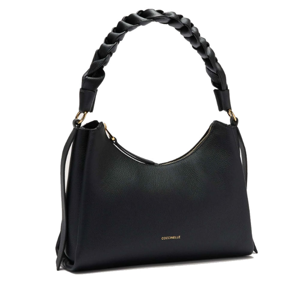 Borsa Donna a Spalla COCCINELLE in Pelle linea Boheme Small colore Noir - Cuir