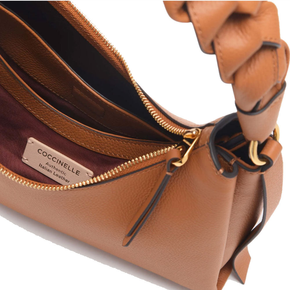 Borsa Donna a Spalla COCCINELLE in Pelle linea Boheme Small colore Cuir - Noir