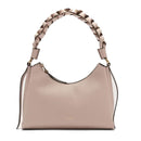 COCCINELLE Damen Umhängetasche aus Leder Boheme Small Linie Rosette Farbe - Warm Taupe