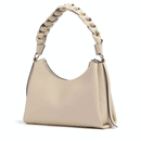Damen-Schultertasche COCCINELLE Modell Boheme Small aus Leder in Sandshell-Seagrass