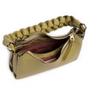 Damen-Schultertasche COCCINELLE Modell Boheme Small aus Leder in Seagrass-Sandshell