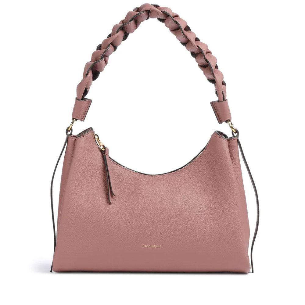 Borsa Donna a Spalla COCCINELLE in Pelle linea Boheme Small colore Winter Rose - Berry