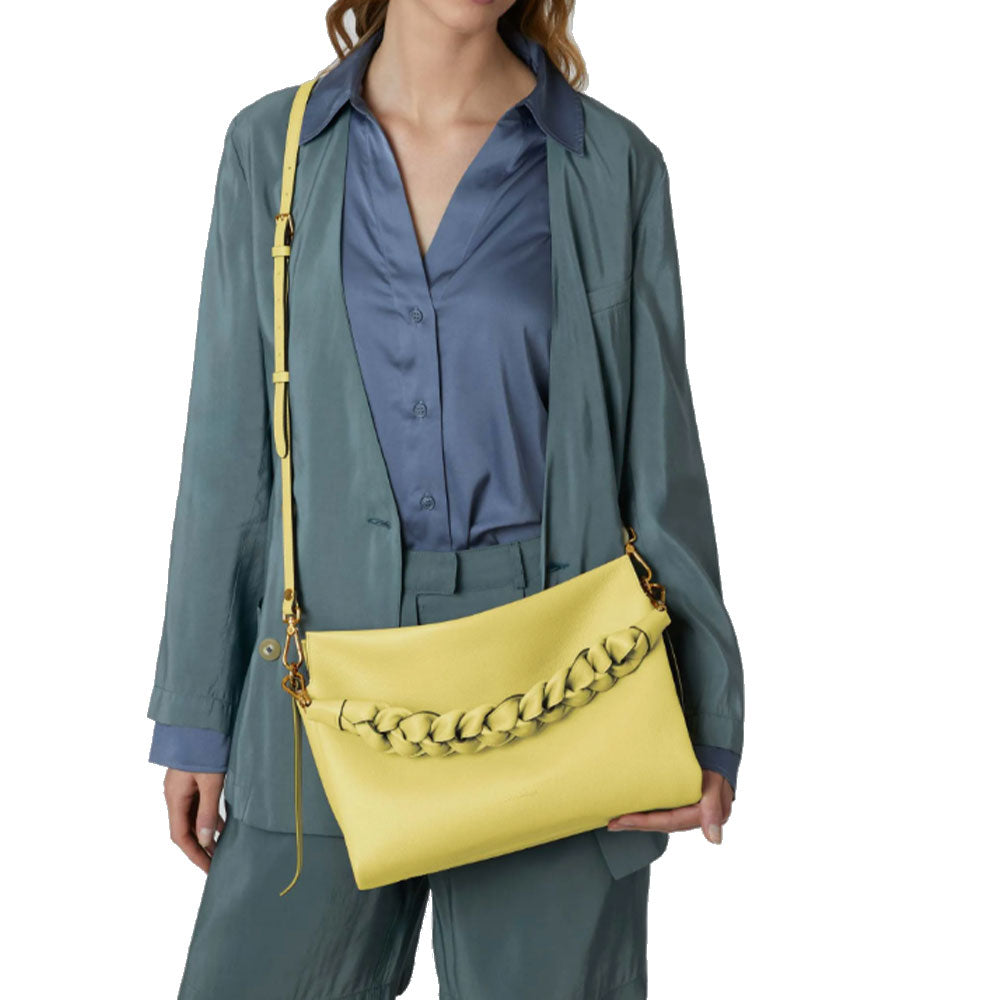 COCCINELLE  Boheme Medium Linie 
Damen Handtasche aus Leder in Lime Wash - Powder Pink