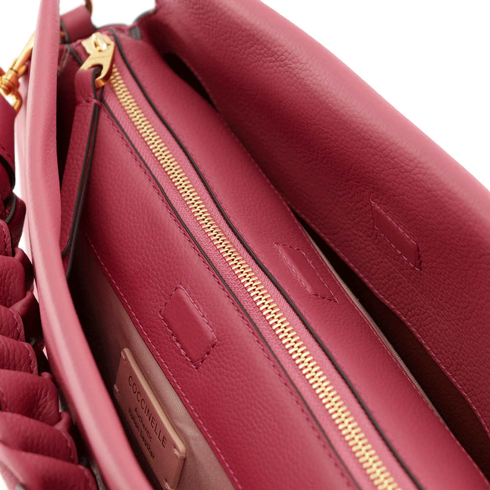 Borsa Donna a Mano COCCINELLE in Pelle linea Boheme Medium colore Rosewood - Brandy