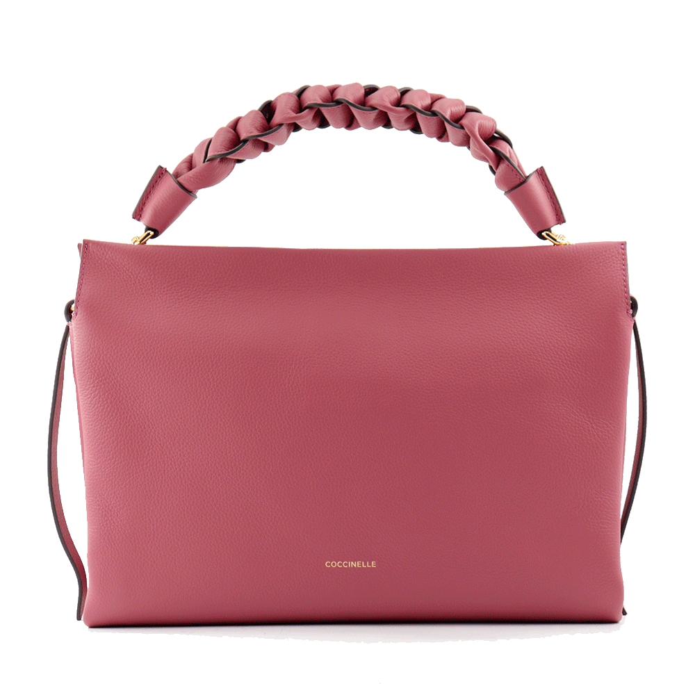 Borsa Donna a Mano COCCINELLE in Pelle linea Boheme Medium colore Rosewood - Brandy