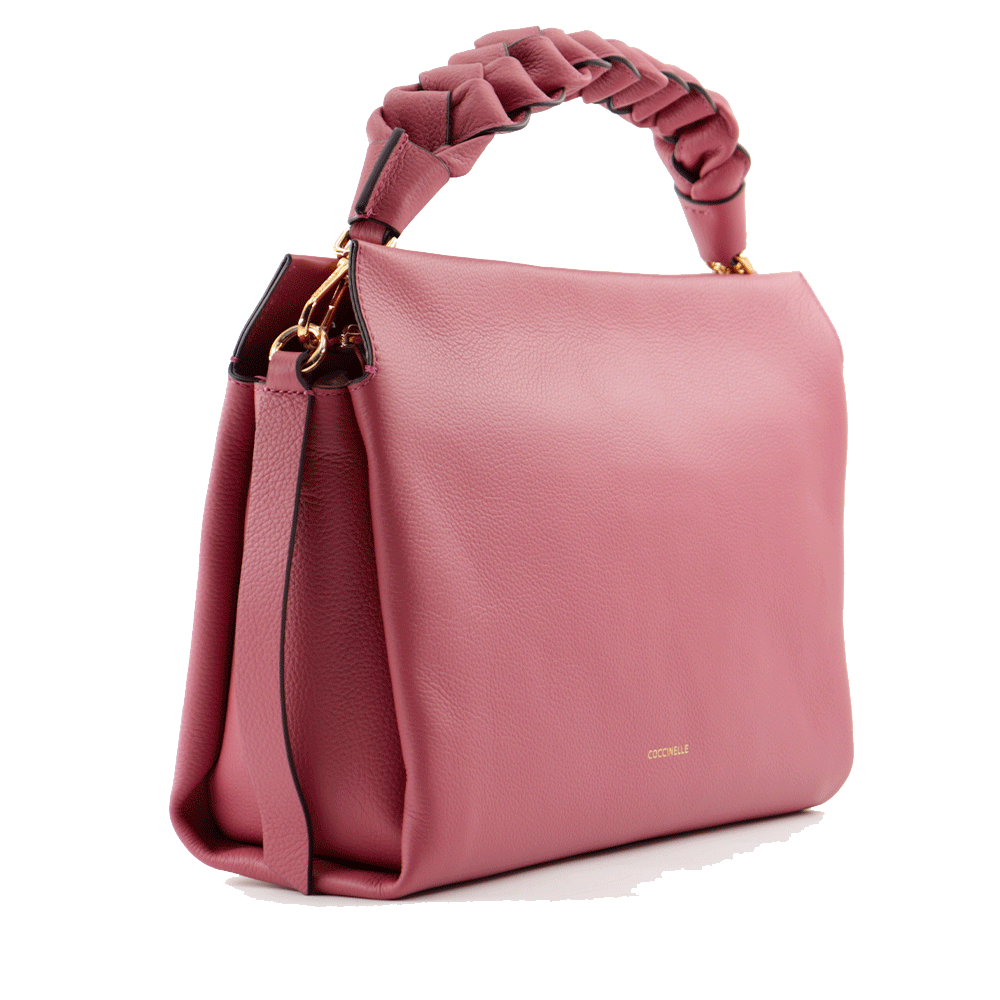 Borsa Donna a Mano COCCINELLE in Pelle linea Boheme Medium colore Rosewood - Brandy